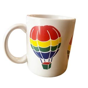 Vintage FTD Rainbow Hot Air Balloon Mug